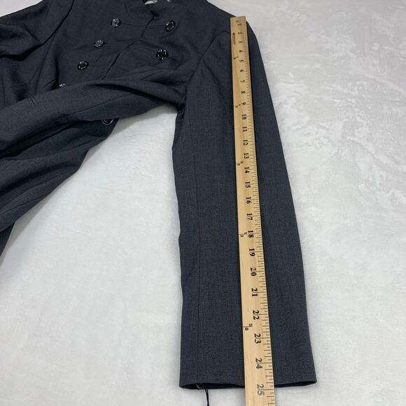 NWT Calvin Klein Jacket Womens 12 Large Longline Charcoal Gray Careerwear Office - Picture 14 of 14